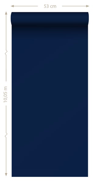 Sanders und Sanders Tapete Uni Marineblau - 53 cm x 10.05 m - 935206