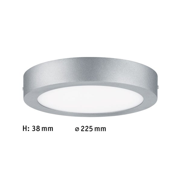 LED Panel Lunar rund 225mm 12,5W 1140lm 3000K Chrom matt