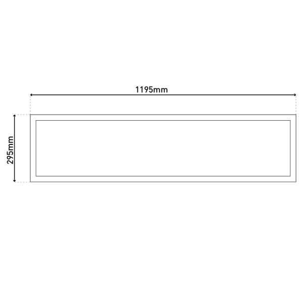 LED Panel-Deckenleuchte NICO, funktionelle Deckenleuchte aus Metall und Kunststoff in weiß, mit festverbauten LED und vielen Funktionen, ideal für Büro, Praxis oder Werkstatt, ca. 119,5 cm lang