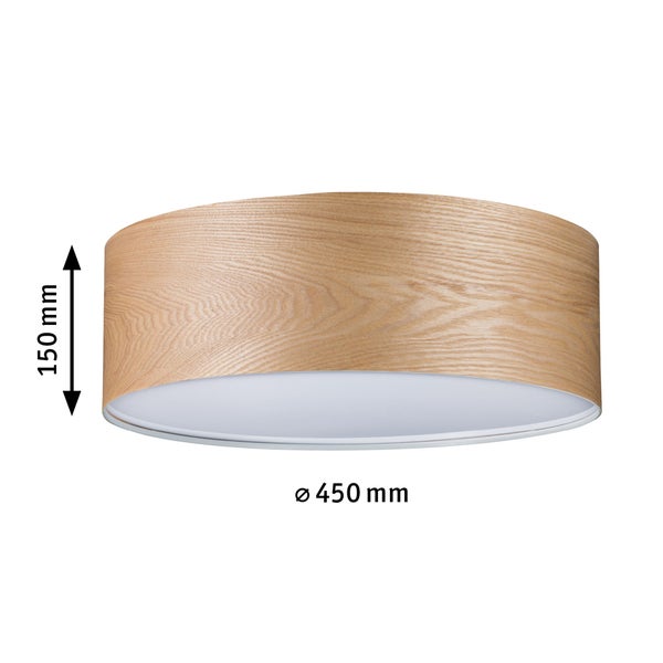 Neordic Deckenleuchte Liska E27 230V max. 3x20W dimmbar Holz Holz, Metall
