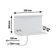 LED Wandleuchte Jarina 3000K 540lm / 200lm 230V 4,5W / 1,6W dimmbar Weiß