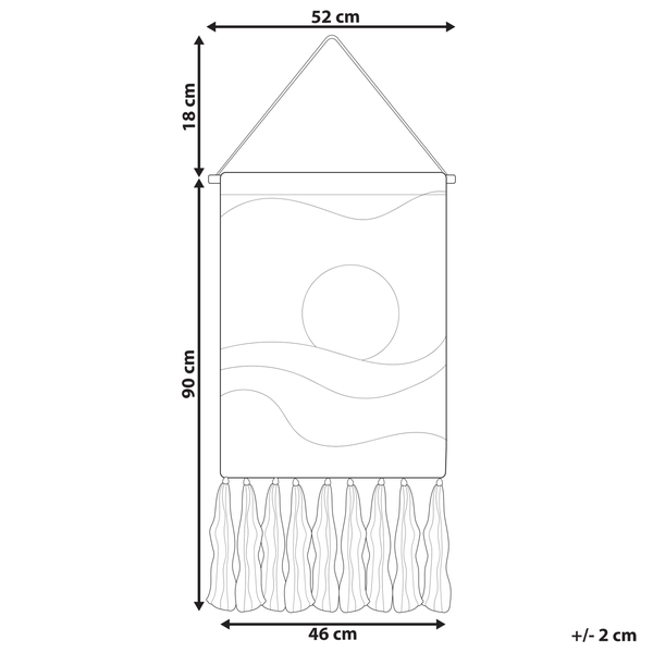 Wandbehang HASILPUR Baumwolle 108 cm Bunt