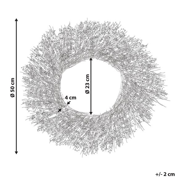Dekokranz GALLETAS 50 cm Rosa