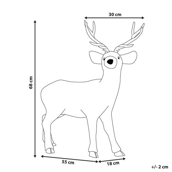 Dekofigur NIESI Rentier 68 cm Braun