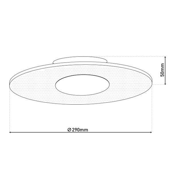 LED Deckenleuchte MODESTO d: 29cm