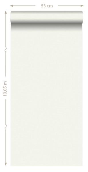 Origin Wallcoverings Tapete feine Struktur Crême-Weiß - 53 cm x 10.05 m - 346509