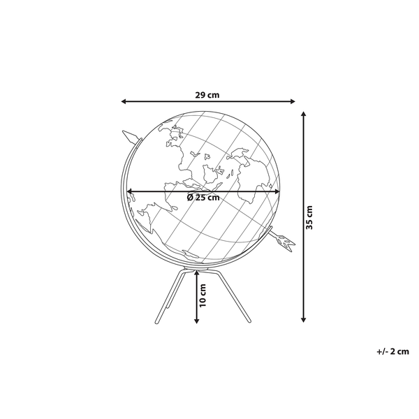 Globus BATTUTA Braun 35 cm