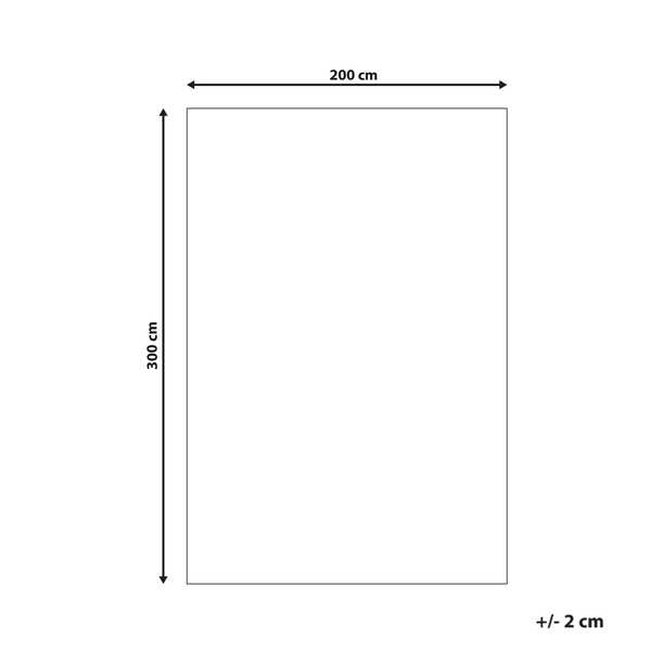 Teppich weiß 200 x 300 cm Shaggy CIDE