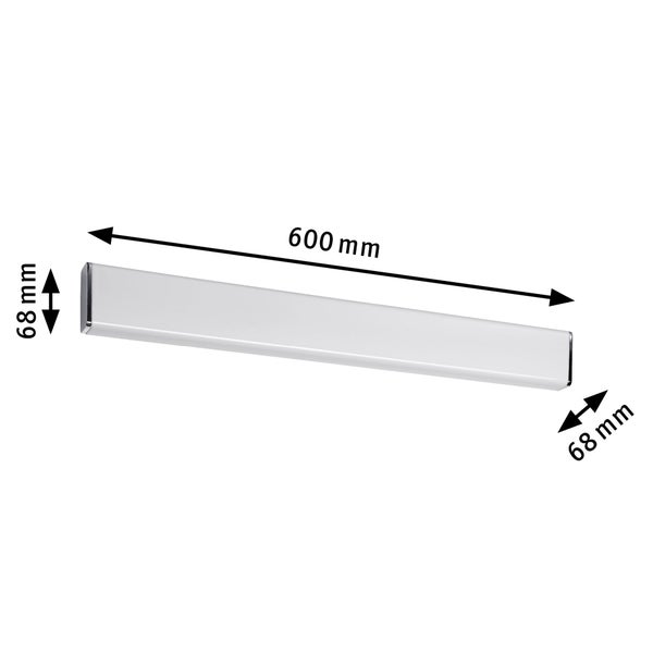 Selection Bathroom LED Wandleuchte Nembus IP44 3000K 600lm 230V 9W Chrom