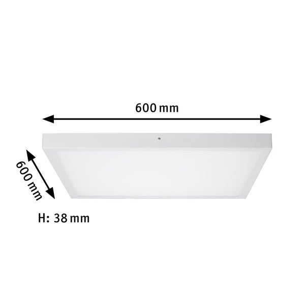 LED Panel Lunar eckig 600x600mm 25W 2100lm 3000K Weiß