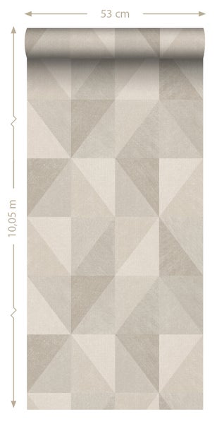 Origin Wallcoverings Tapete 3D-Muster Beige - 50 x 900 cm - 347893