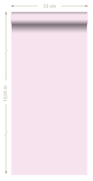 Origin Wallcoverings Tapete Uni Rosa - 53 cm x 10.05 m - 346802