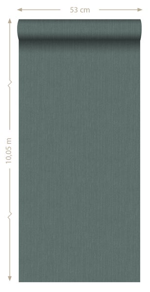 ESTAhome Tapete Jeans-Optik Graugrün - 53 cm x 10.05 m - 148706