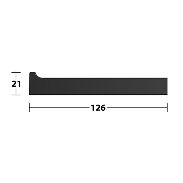 KEUCO Edition 11 Black Selection Ersatz-Rollenhalter, schwarz-matt