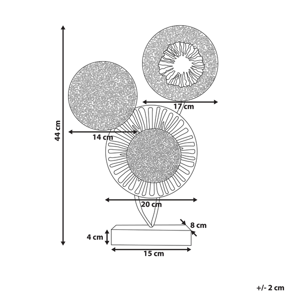 Dekofigur URANIUM Metall Silber