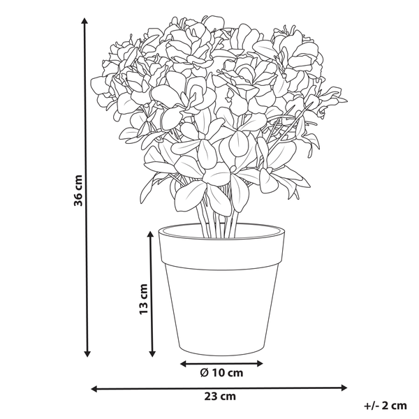 Kunstpflanze NOVELLA 36 cm Rosa