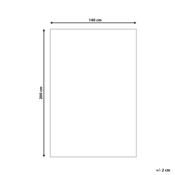 Teppich YAGDA Beige 140 x 200 cm Echtleder