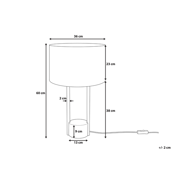 Tischlampe REMUS Metall Weiß