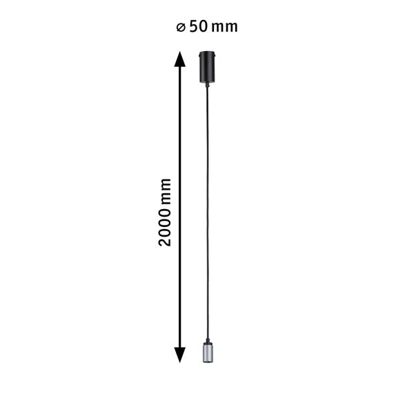 Neordic Pendelleuchte Runa GU10 max. 20W Schwarz, Anthrazit dimmbar