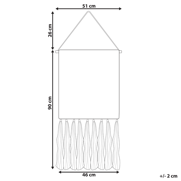 Wandbehang KABIRWALA Baumwolle 116 cm Beige