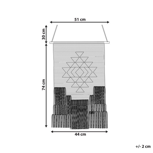 Wandbehang VEHARI Baumwolle 104 cm Bunt
