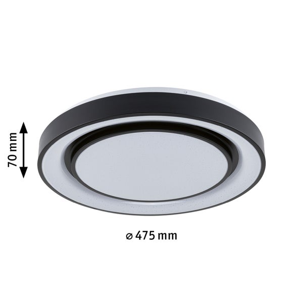 LED Deckenleuchte Rainbow mit Regenbogeneffekt RGBW+ 1500lm 230V 38,5W dimmbar Schwarz, Weiß
