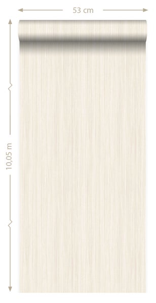 Origin Wallcoverings Tapete feine Streifen Blütenweiß - 53 cm x 10.05 m - 345401