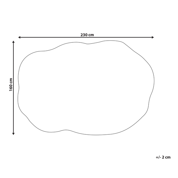 Teppich DERA Braun 160 x 230 cm Viskose