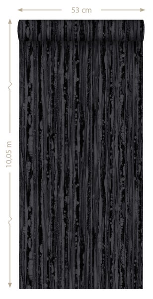 Origin Wallcoverings Tapete Streifen Schwarz - 53 cm x 10.05 m - 346644