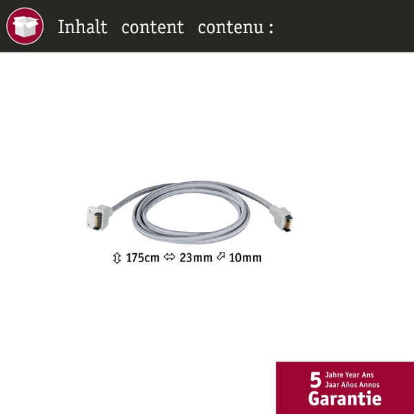 Linion Einspeisekabel 1,75 m grau 24V DC