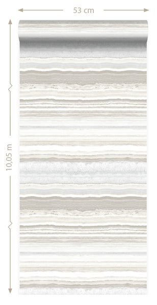 Origin Wallcoverings Tapete Marmor-Optik Beige - 53 cm x 10.05 m - 337235