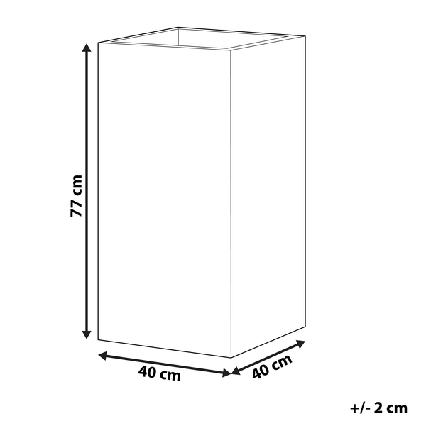 Blumenkübel DION 40 cm Grau