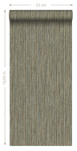 Origin Wallcoverings Tapete Bambusmuster Taupe - 53 cm x 10.05 m - 347405
