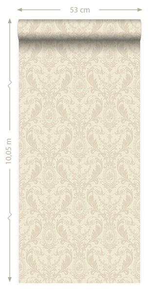 Origin Wallcoverings Tapete Ornamente Beige - 53 cm x 10.05 m - 346216