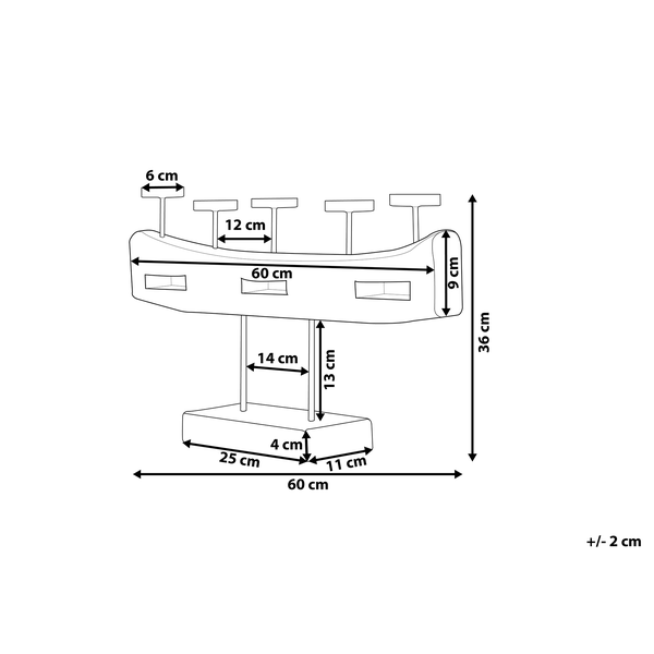 Maße einer Dekorationsleuchte
