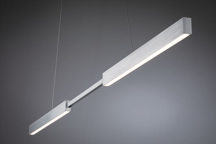 LED Pendelleuchte Smart Home Zigbee 3.0 Aptare 2700K 2050lm / 2050lm 2x18W Alu gebürstet dimmbar