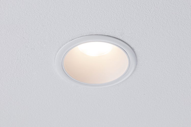 Set LED Einbauleuchte Cole Coin 6er-Set IP44 88mm Coin 6x6W 6x470lm 230V dimmbar 2700K Weiß matt