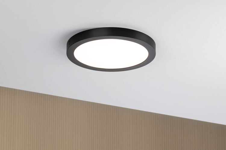 LED Panel Abia rund 300mm 3x22W 3x2200lm 2700K Schwarz matt
