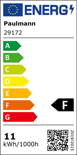 Paulmann Energielabel mit der Energieeffizienzklasse F