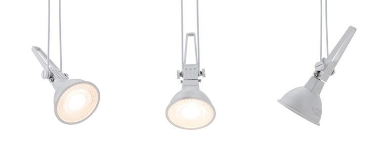 CorDuo Seilsystem Comet Einzelspot GU5,3 max. 50W dimmbar 12V Weiß matt