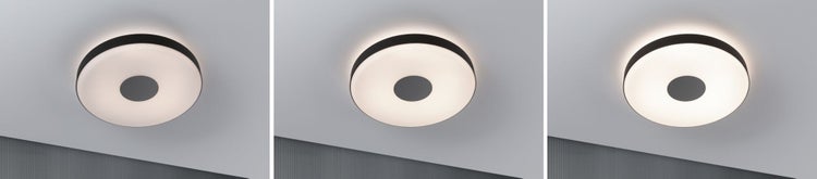 LED Deckenleuchte Smart Home Zigbee 3.0 Puric Pane Effect 2700K 200lm / 1900lm 230V 16W / 1,5W dimmbar Schwarz, Grau
