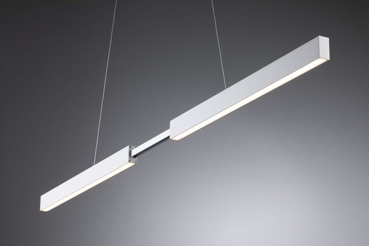 LED Pendelleuchte Smart Home Zigbee 3.0 Aptare 2700K dimmbar 1800lm / 1800lm 2x18W Weiß matt