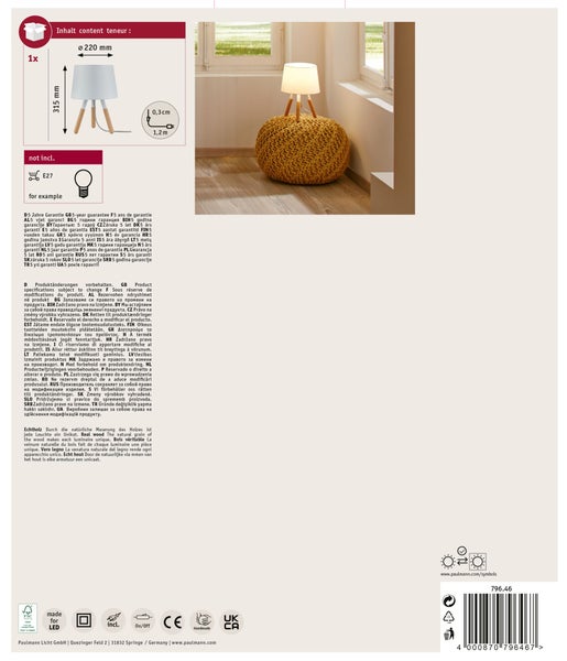 Nali Zaunpfosten mit den Maßen 190 x 8 x 8 cm, RAL 9005