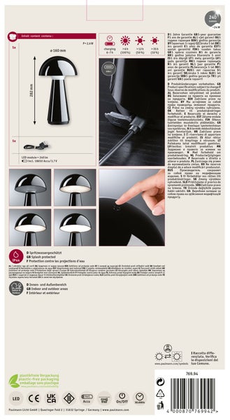 Schminktischleuchte mit drei Lampen