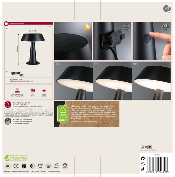 Set mit vier LED Kopfspiegellampen mit E14 Sockel und Filamenttechnik