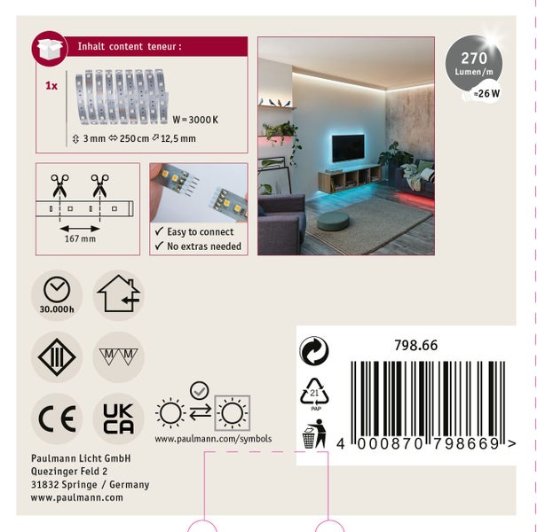 LED-Streifen mit farbwechselnden LEDs