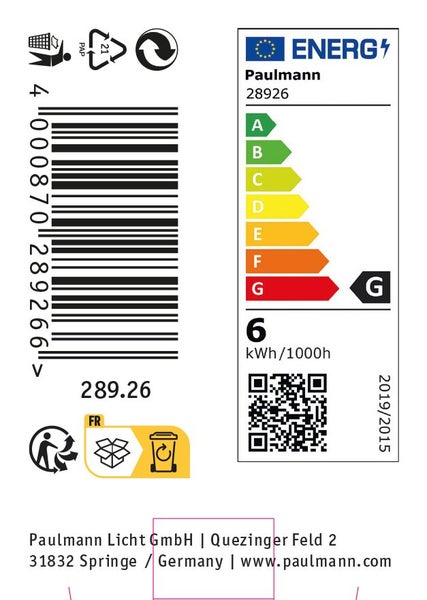 Paulmann Energielabel