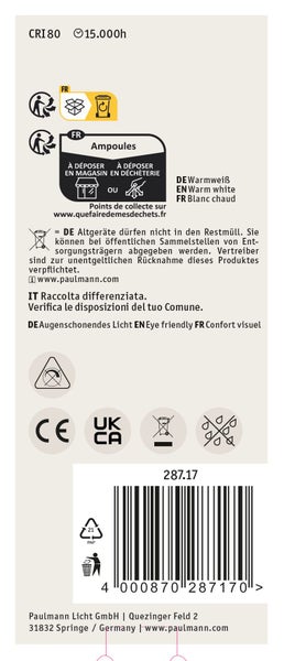 Paulmann Energieeffizienzklasse F