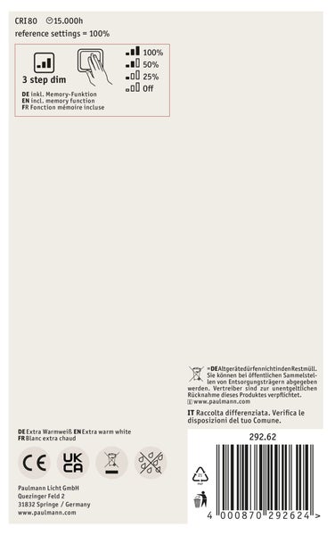 Paulmann Energieeffizienzlabel