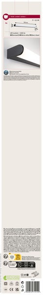 Selection Bathroom LED Wandleuchte Arneb IP44 3000K 1000lm 230V 12,5W Schwarz